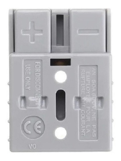 Conector Anderson Doble Color  Gris 120a
